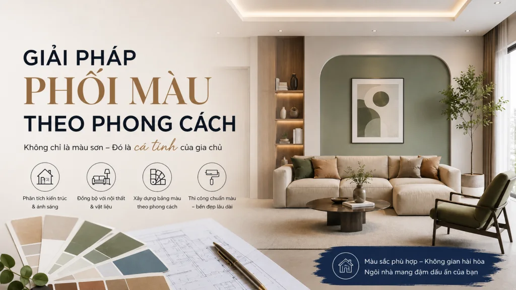 Giải pháp phối màu theo phong cách