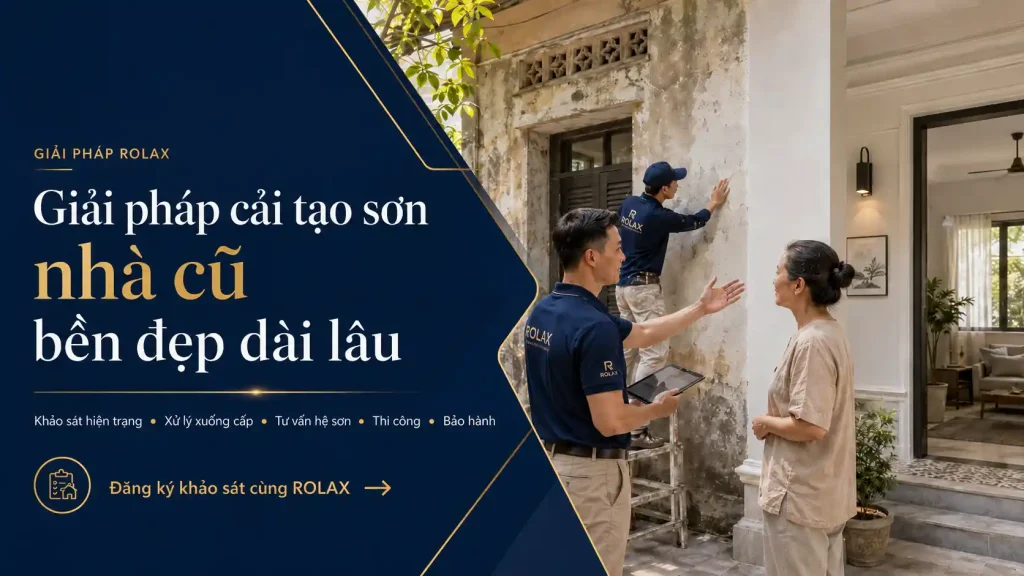 Giải pháp sơn nhà cũ