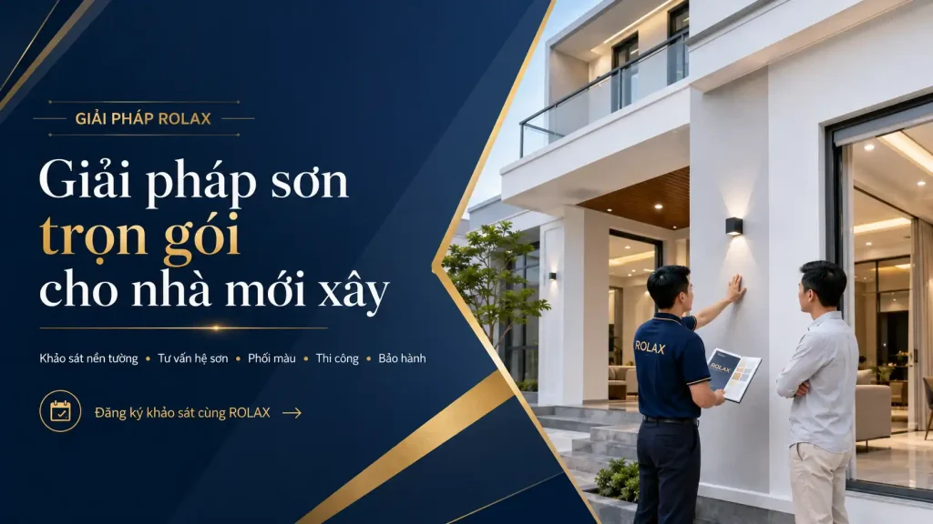 Giải pháp sơn cho nhà mới xây